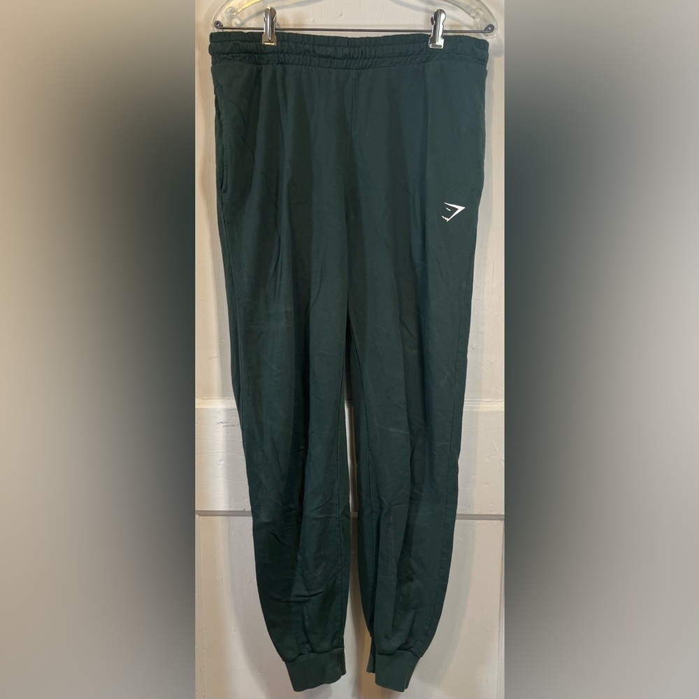 Gymshark Women's Dark Green Jogger Pants - Picture 2 of 4